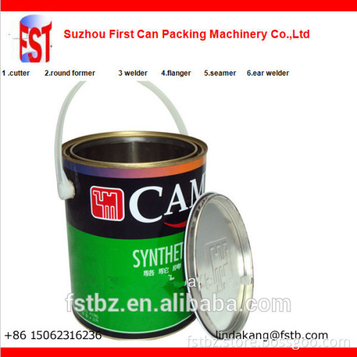 172mm Round Greases Coating Paint Tinplate Container Making Machine
